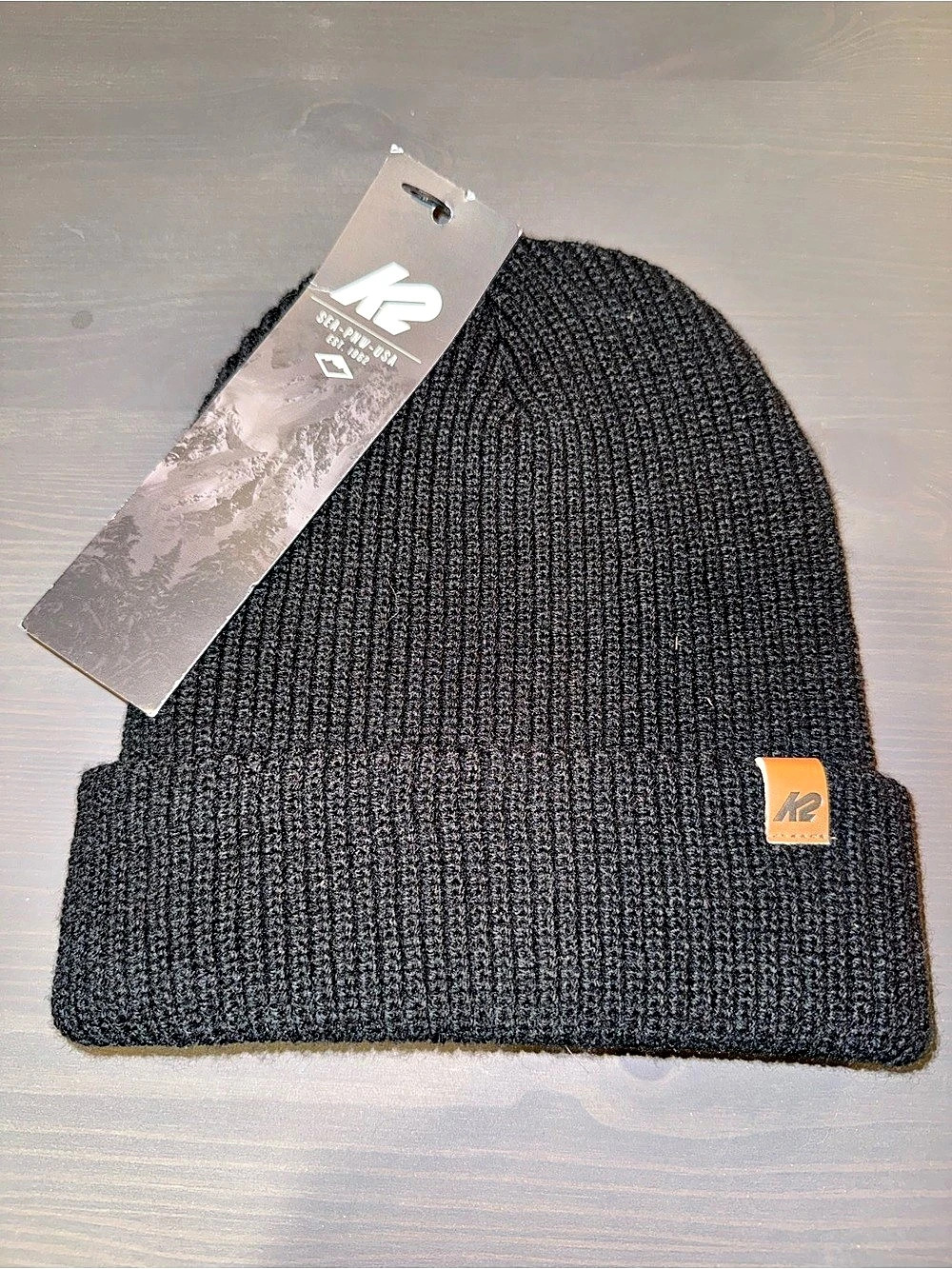 K2 Knit Beanie Black